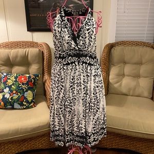 Sheri Martin halter style dress vertical vines 6
